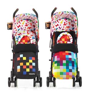 colourful pram